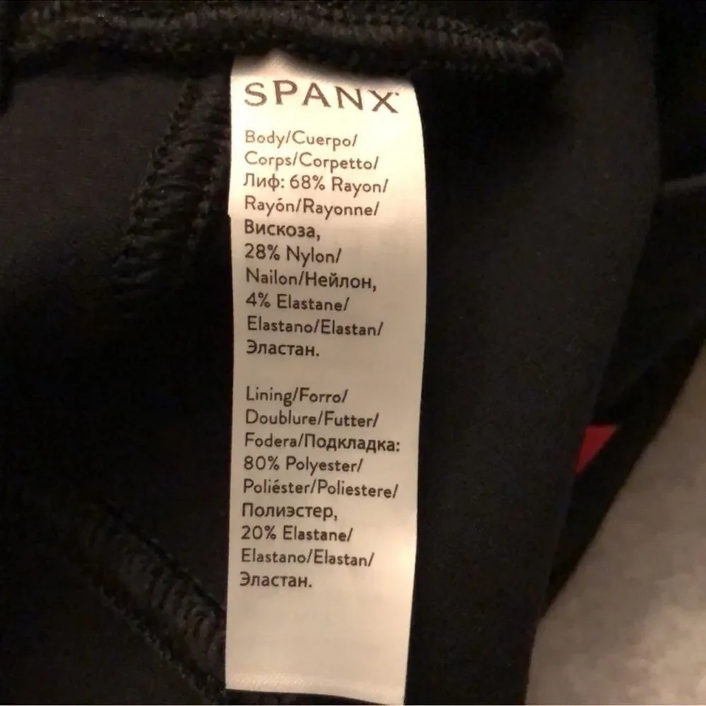 Spanx The Perfect Ankle Pants Ponte Black S